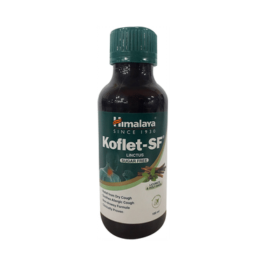 Himalaya Koflet SF Linctus Quick Relief From Dry Cough | Licorice & Holy Basil | Sugar Free