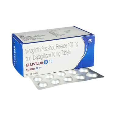 Gluvilda D 10mg/100mg Tablet