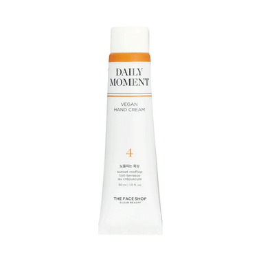 The Face Shop Daily Moment Vegan Hand Cream  With Hyaluronic Acid & Shea Butter, Sunset Rooftop