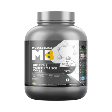 MuscleBlaze MuscleBlaze Biozyme Performance Whey Protein | For Muscle Gain | Improves Protein Absorption | Nutrition Care