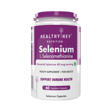 HealthyHey Nutrition Selenium 40mcg | Vegetable Capsule For Immune Health