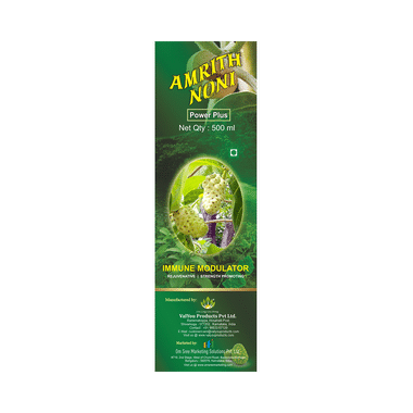 Amrith Noni Power Plus Ayurvedic Juice |Antioxidant| Boosts Immunity,Energy & Stamina |