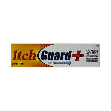 Itch Guard Plus Cream with Cooling Menthol | Triple Action Formula