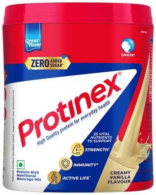 Protinex High Quality Protein | Nutritional Drink for Immunity & Strength | Zero Added Sugar | Flavour Creamy Vanilla