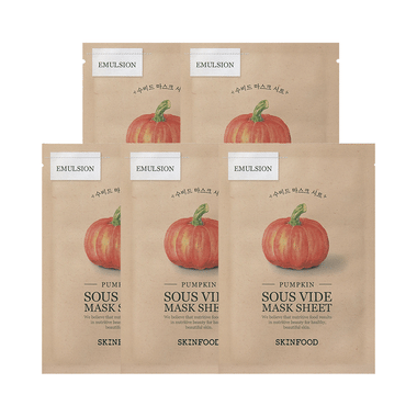 Skinfood Pumpkin Sous Vide Mask Sheet (18gm Each)