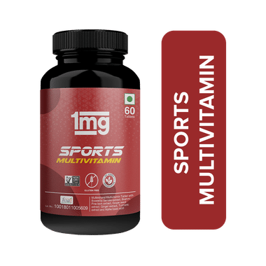 1mg Sports Multivitamin Energy & Immunity Booster Zinc, Vitamin C, Vitamin D, Calcium and Iron Tablet