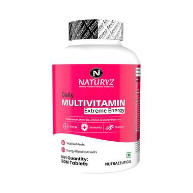 Naturyz Daily Multivitamin Extreme Energy  Tablet With 35 Nutrients And 11 Energy Blend