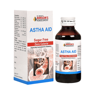 Bakson's Homeopathy Astha Aid Syrup Sugar Free