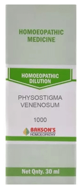 Bakson's Homeopathy Physostigma Venenosum Dilution 1000 CH