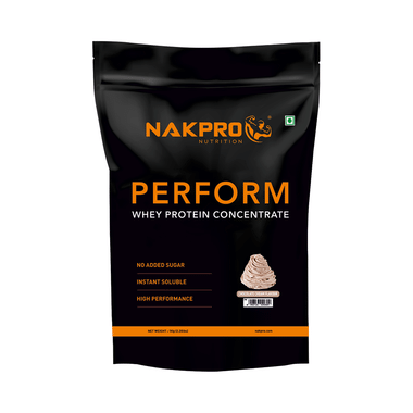 Nakpro Nutrition Perform Whey Protein Concentrate For Muscle Recovery | No Added Sugar | Flavour Chocolate Cream