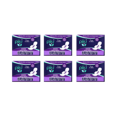 Piiu Anion Sanitary Pads (7 Each) With 2 Panty Liner Free XL