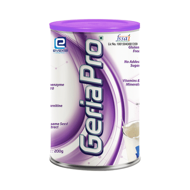 Evexia GeriaPro For Nutrition | No Added Sugar | Flavour Powder Vanilla