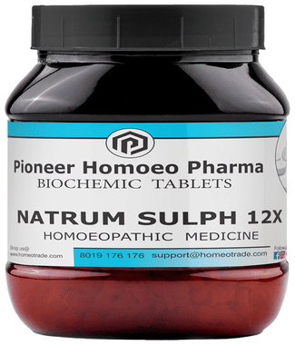 Pioneer Pharma Natrum Sulph 12X Biochemic Tablet Pioneer Pharma Natrum Sulph 12X Biochemic Tablet