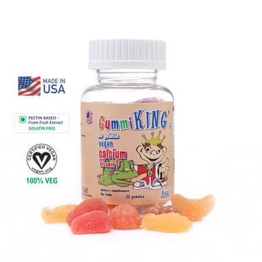 Gummiking Calcium Plus Vitamin D formula for Bone, Health & Development Gummy