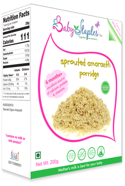 Baby Staples Organic Sprouted Amaranth Porridge