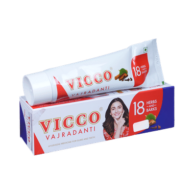 Vicco Vajradanti Ayurvedic Medicine For Healthy Gums And Teeth | Regular