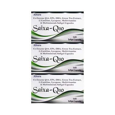 Saixa Saixo-Q10 Softgel Capsules (10 Each)