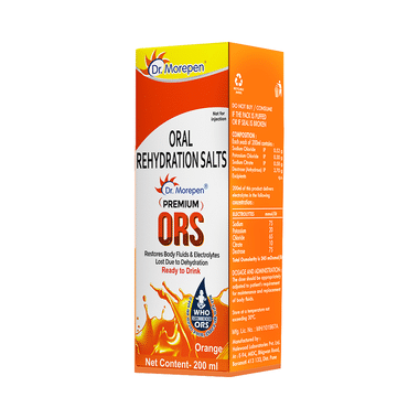 Dr. Morepen Premium ORS Ready To Drink Orange