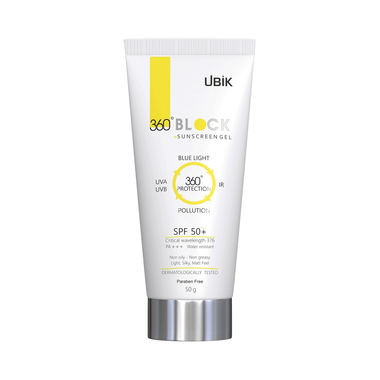 360° Block Sunscreen Gel SPF 50+ PA+++ | 360° UVA/UVB & IR Protection