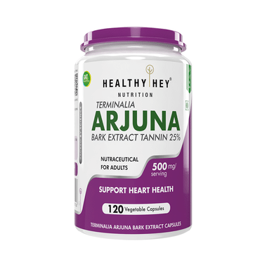 HealthyHey Terminalia Arjuna Vegetable Capsule