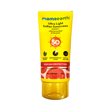 Mamaearth Indian Sunscreen | Paraben & Silicon-Free | Ultra Light SPF 50