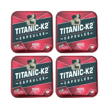 Titanic K2 Power Booster Capsule For Men (6 Each)