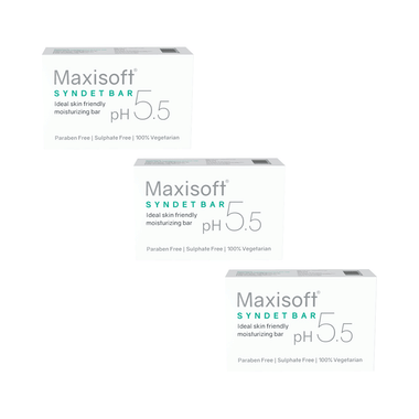 Maxisoft Syndet Bar (75gm Each)