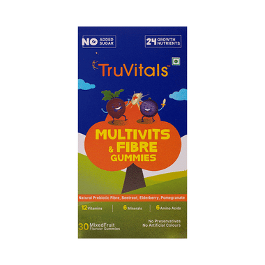 TruVitals Multivitamin Gummies For Kids Gummy Mixed Fruit