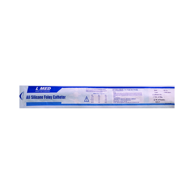 L Med 100% Silicone Foley Ballon 2 Way Catheter 20FR