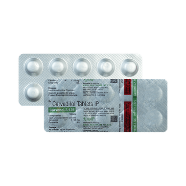 Carvenol 3.125mg Tablet