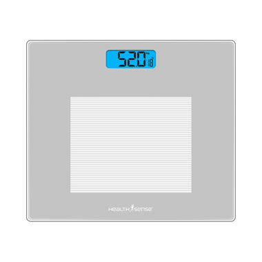 HealthSense PS 115 Dura-Glass Digital Personal Body Weighing Scale Grey