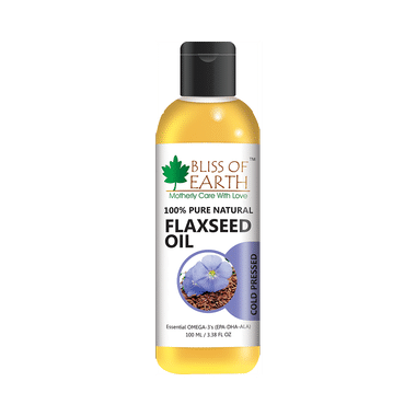 Bliss of Earth 100% Pure Natural Flaxseed Oil