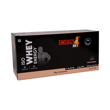 Energy4Me Iso Whey Energy Sachet (35gm Each) Cafe Mocha