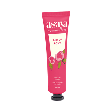 Asaya Running Deep Lush Hand  Cream Bed Of Roses