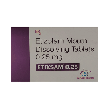 Etixsam 0.25mg Tablet