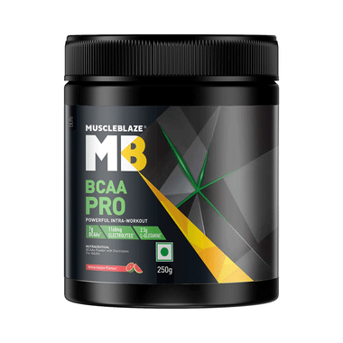 MuscleBlaze | BCAA Pro Powerful Intra-Workout | With Electrolytes | For Energy, Faster Recovery & Hydration Watermelon