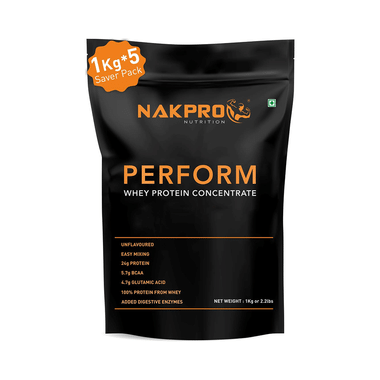 Nakpro Nutrition Perform Whey Protein Concentrate (1kg Each) Unflavored