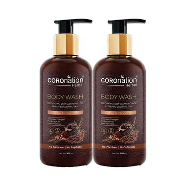 Coronation Herbal Coffee and Chocolate Body Wash (300ml Each)