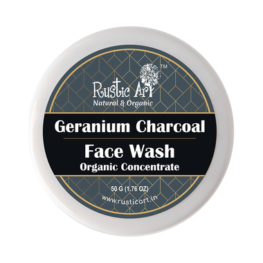 Rustic Art Organic Geranium Charcoal Concentrate Face Wash