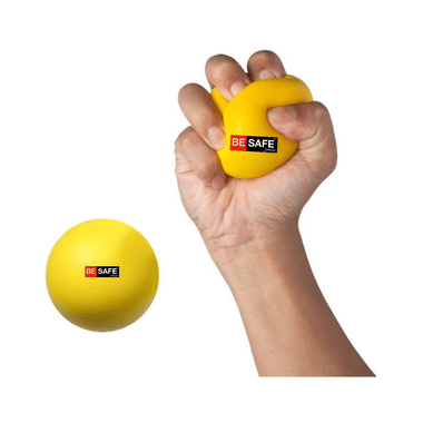 Be Safe Forever Physiotherapy Hand Exercise Soft Stress Ball Yellow
