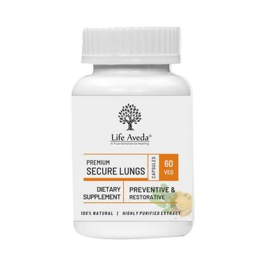 Life Aveda Premium Secure Lungs Veg Capsule