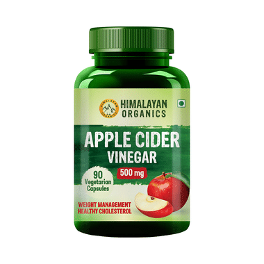 Himalayan Organics Apple Cider Vinegar ACV 500mg | Vegetarian Capsule for Weight Management