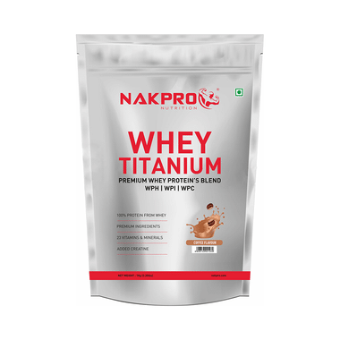 Nakpro Nutrition Whey Titanium Premium Whey Protein's Blend Coffee