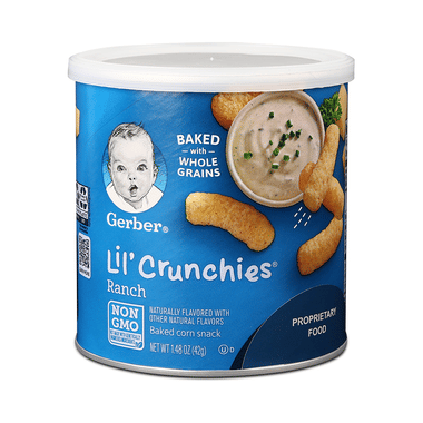 Gerber Lil' Crunchies Baked Corn Snacks Ranch