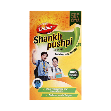 Dabur Shankhpushpi Syrup With Brahmi | For Learning & Concentration