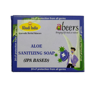 Khadi India Abeers IPA Based Sanitizing Soap Aloe