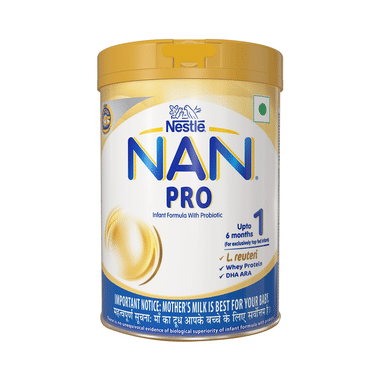 Nestle Nan Pro 1 Infant Formula For Babies (Up To 6 Months) | With Probiotics, L-Reuteri, Whey Protein, DHA & ARA |