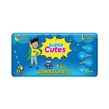 Super Cute's Large Wondershorts Pull Up Shorts Diaper (5 Each)