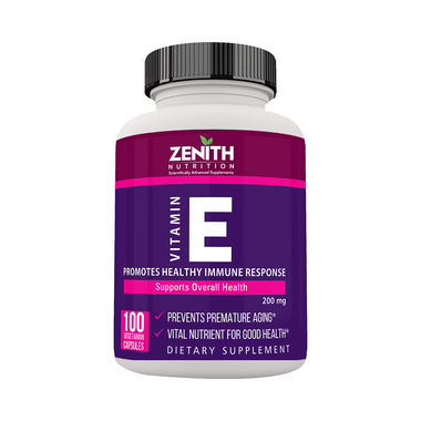 Zenith Nutrition Vitamin-E 200mg Capsule