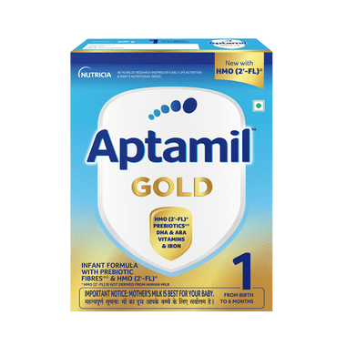 Aptamil Gold Stage 1 Infant Formula With Prebiotic | Powder For Babies Up To 6 Months